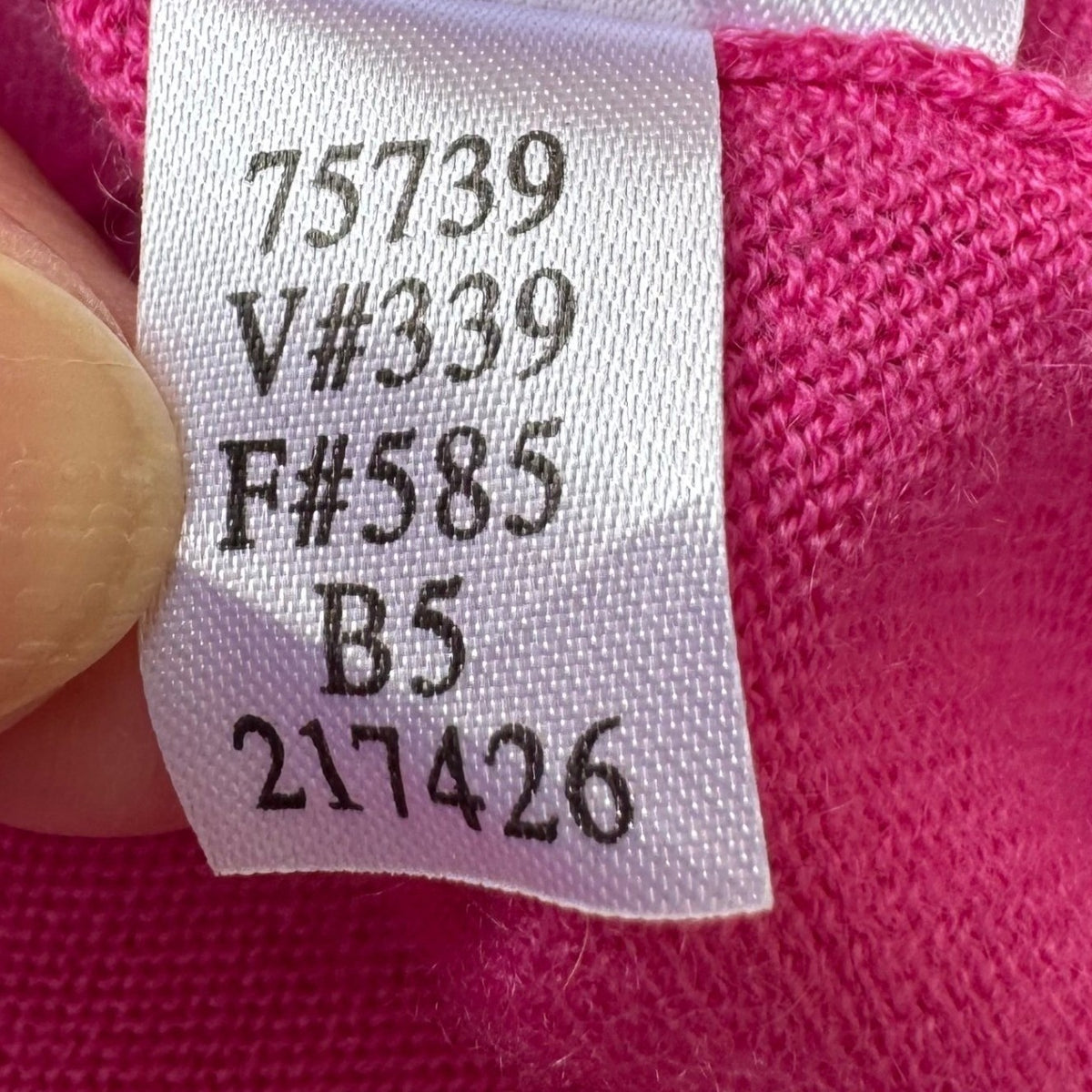 Lands End 100% Cashmere Barbiecore Preppy Soft Girl V-Neck Sweater Womens Pink M