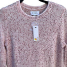 Switch Elle Womens Speckled Pink Metallic Knit Long Sleeve Scalloped Hem Sweater New S 2 image