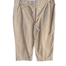 Switch Jones Sport Womens Khaki All Cotton Flat Front Minimalist Casual Cropped Pants 16 3 image