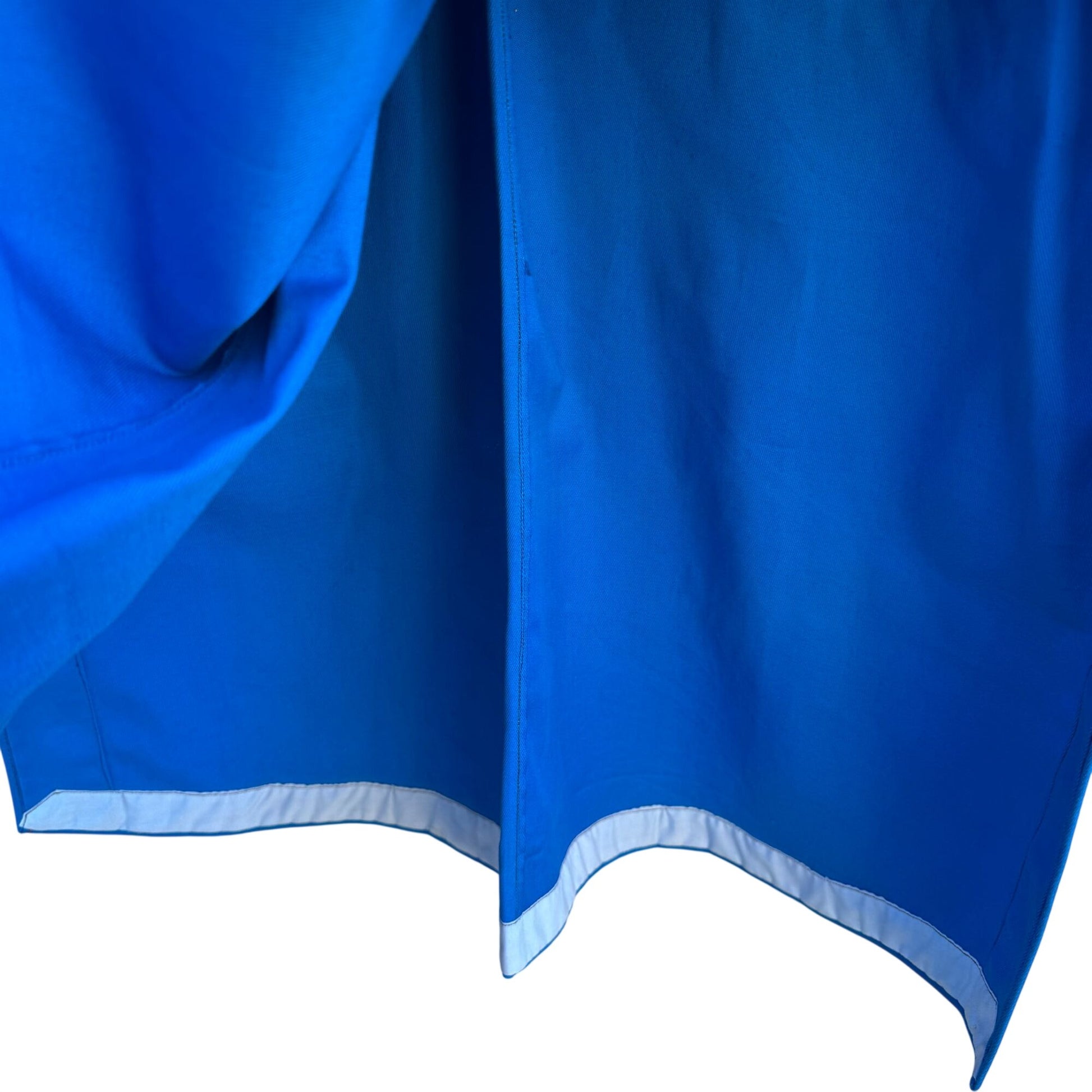 Mongolian Deel Traditional Robe Tunic Blue Red Caftan Embroidery Waist Tie Sash