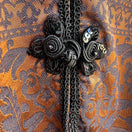 Switch Kathryn Deene New York Vintage Brocade Ornate Sequin Frog Closure Blazer Jacket 28 3 image