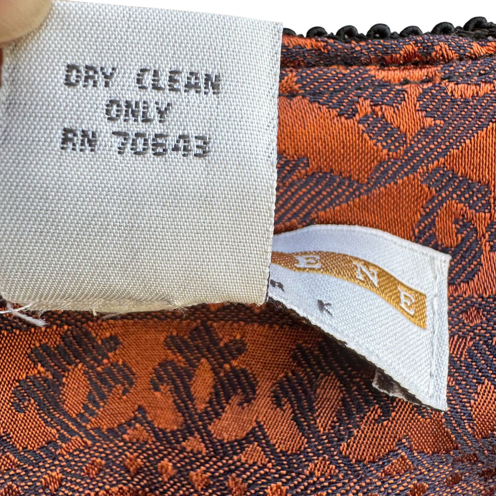 Kathryn Deene New York Vintage Brocade Ornate Sequin Frog Closure Blazer Jacket 28