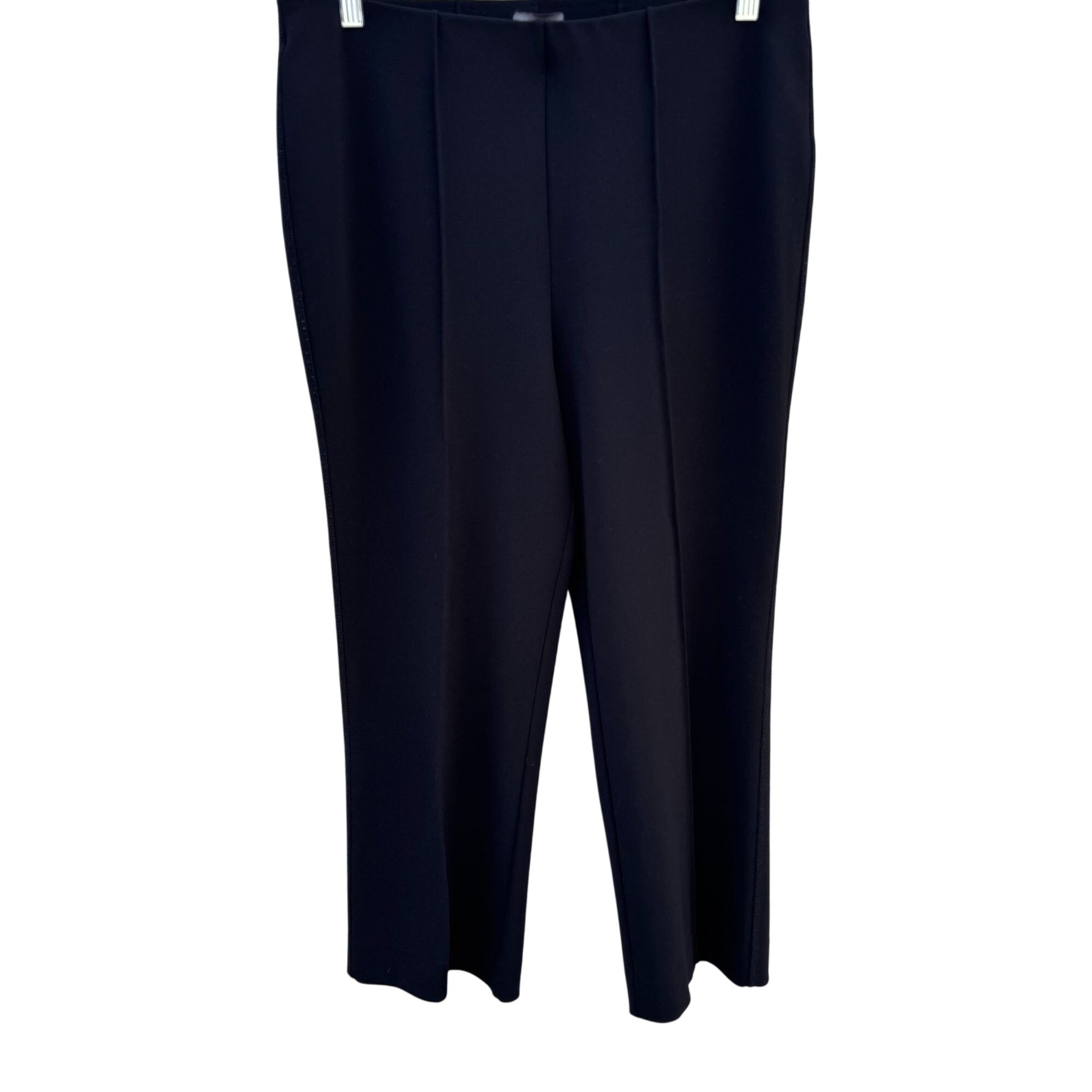 Vince Camuto Womens Black Pull-On Elastic Waist Seam Front Trousers Dress Pants