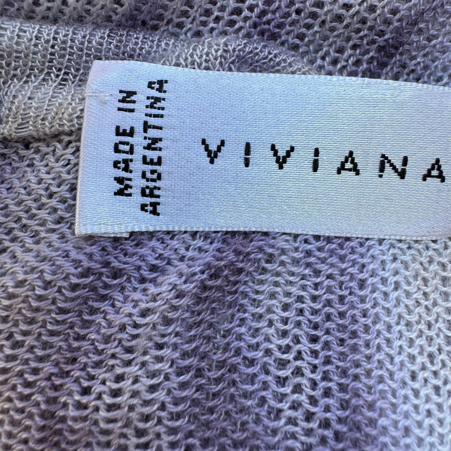 Viviana Uchitel Ethereal Boho Mesh Knit Wrap Cardigan Fairy Tie Dye Abstract OS