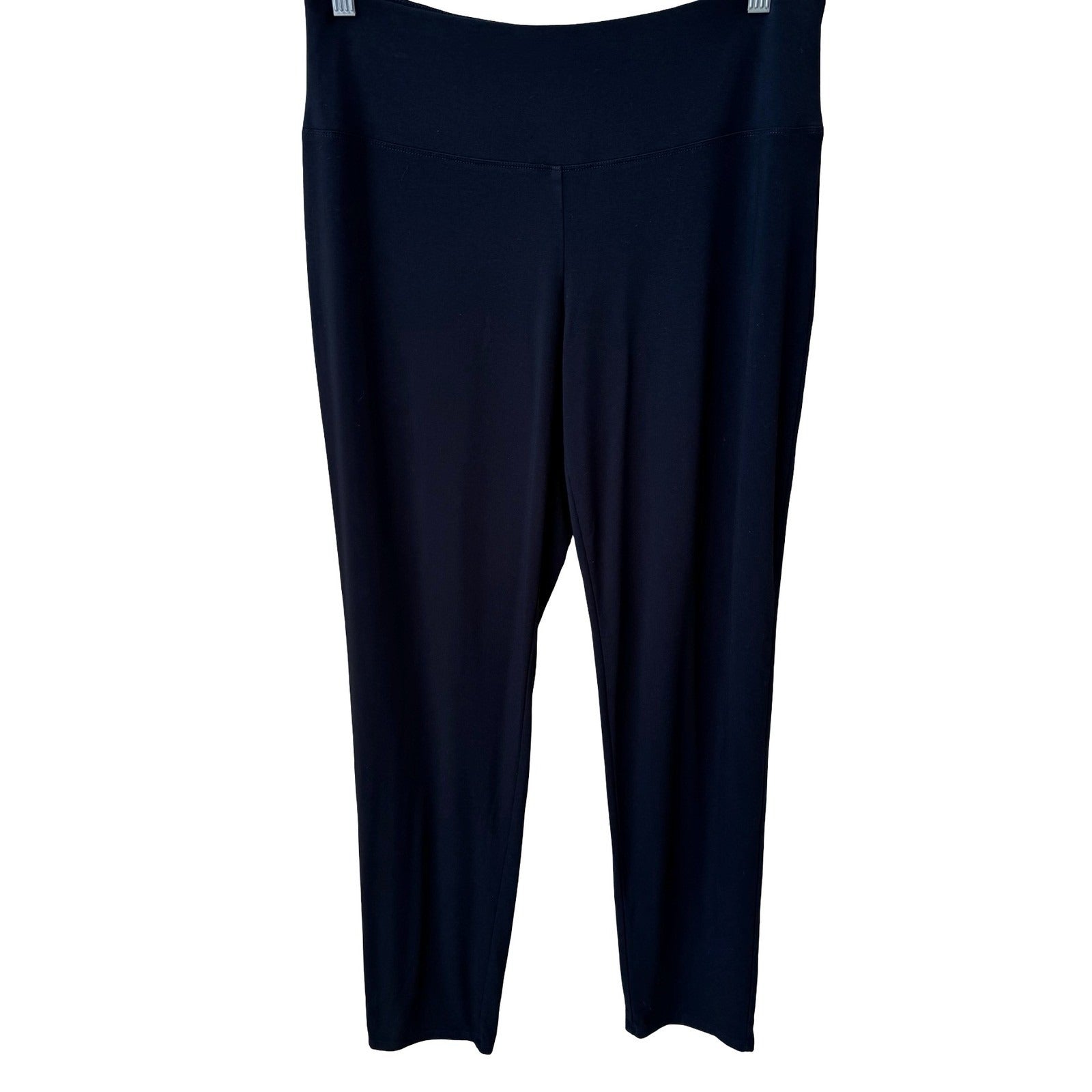 J Jill Wearever Smooth Fit Slim Leg Pants Womens Medium Black Pull On Stretch