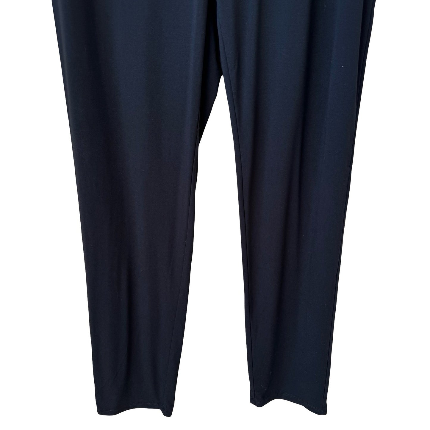 J Jill Wearever Smooth Fit Slim Leg Pants Womens Medium Black Pull On Stretch