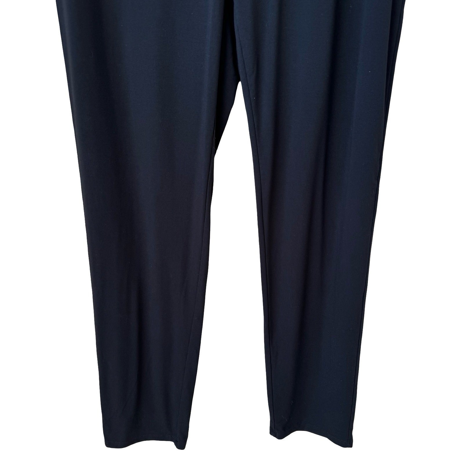 J Jill Wearever Smooth Fit Slim Leg Pants Womens Medium Black Pull On Stretch