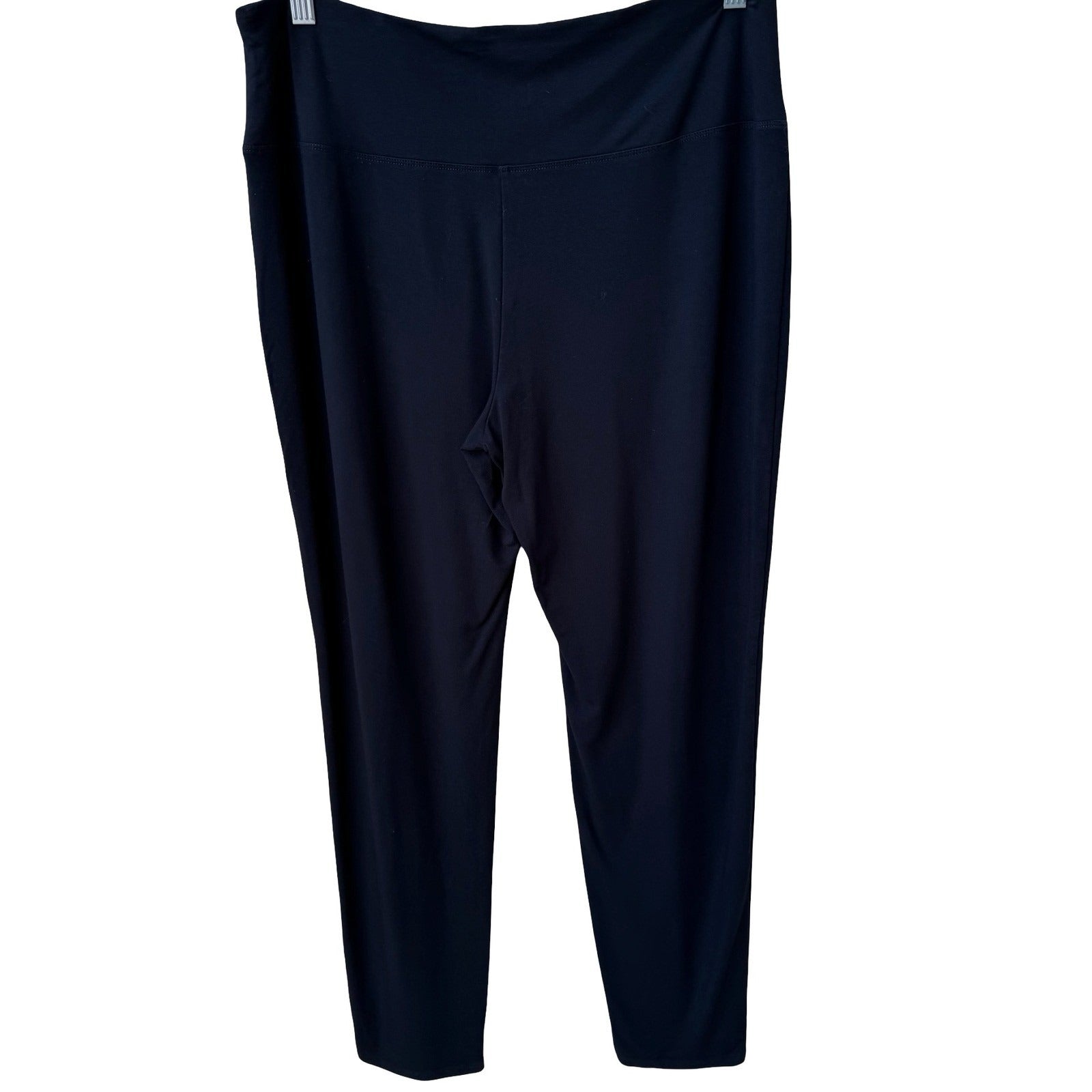 J Jill Wearever Smooth Fit Slim Leg Pants Womens Medium Black Pull On Stretch