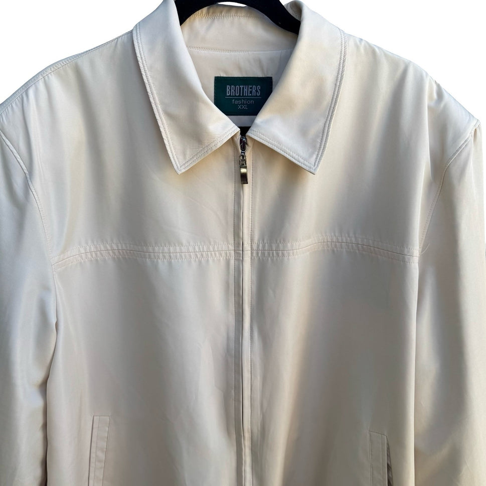 Brothers Fashion Minimalist Preppy Plaid Lined Zip Harrington Jacket Mens XXL