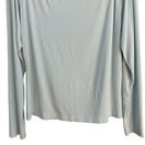 Switch Banana Republic Womens XL Pastel Blue Boat Neck Long Sleeve Stretch Top Minimal 3 image