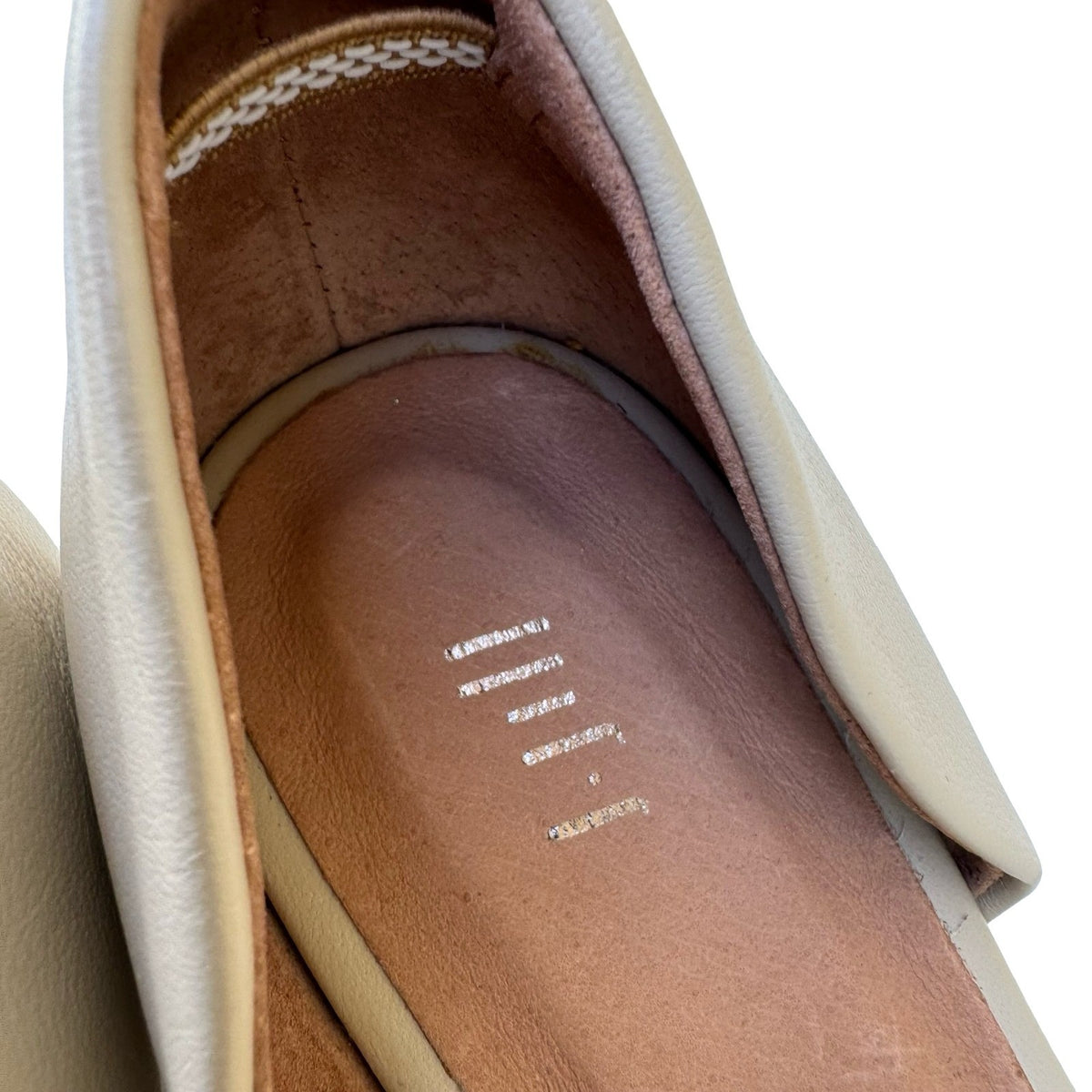 J. Jill Mixed Media Cap Toe d'Orsay Flats Minimalist Career Beige Womens 11