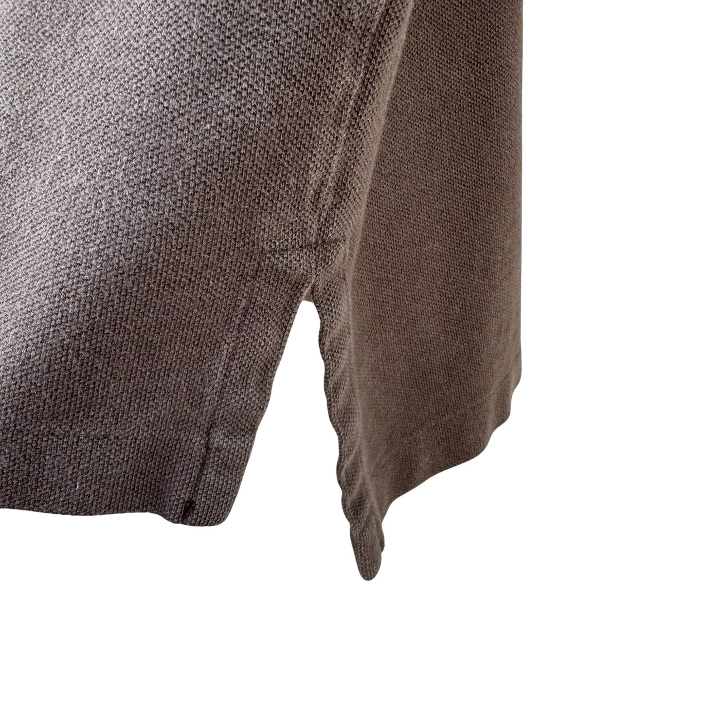 Polo By Ralph Lauren Vintage Mens Preppy Brown Cotton Short Sleeve Polo Shirt L