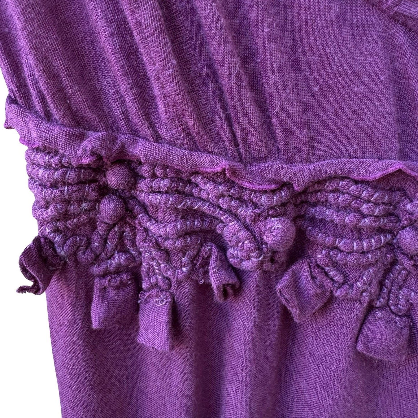 Jorando Y2K Whimsigoth Crochet Empire Waist Renaissance Gypsy Ethereal Boho Top