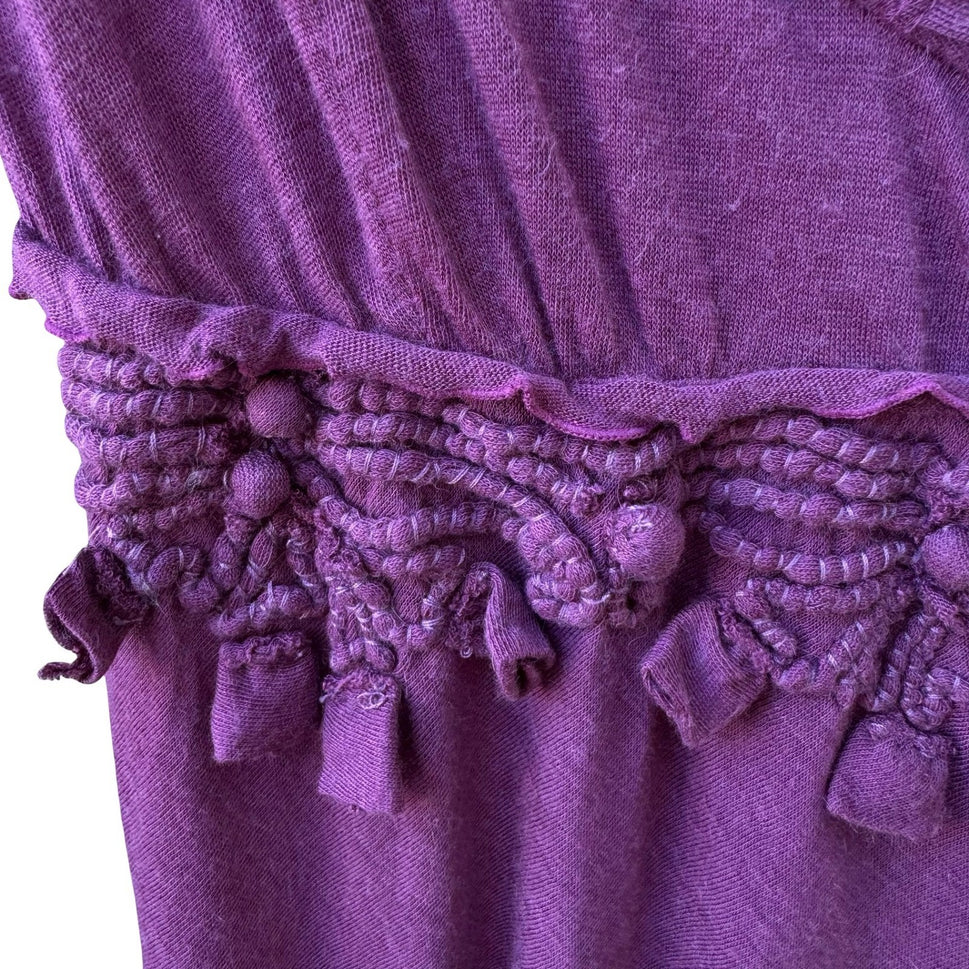 Jorando Y2K Whimsigoth Crochet Empire Waist Renaissance Gypsy Ethereal Boho Top