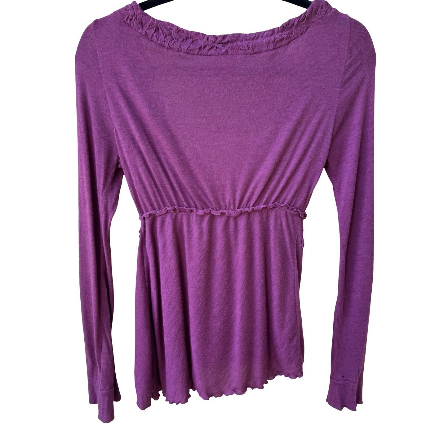 Jorando Y2K Whimsigoth Crochet Empire Waist Renaissance Gypsy Ethereal Boho Top