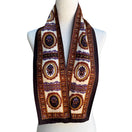 Switch Vintage Silk Womens Multicolor Ornate Floral Design Silk Scarf Wrap Belt Tie 2 image