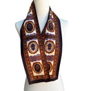 Switch Vintage Silk Womens Multicolor Ornate Floral Design Silk Scarf Wrap Belt Tie 3 image