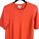 Switch Pure Collection Cashmere Short Sleeve Orange Sweater 8 Old Money Quiet Luxury 3 image