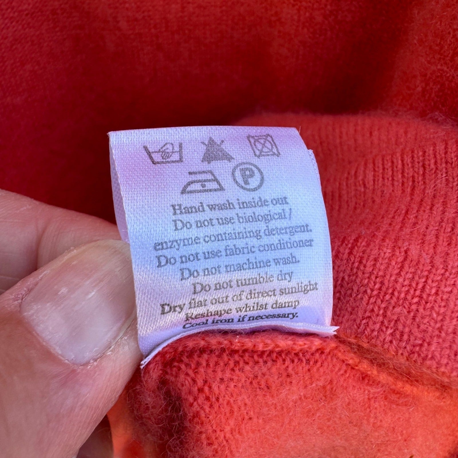 Pure Collection Cashmere Short Sleeve Orange Sweater 8 Old Money Quiet Luxury