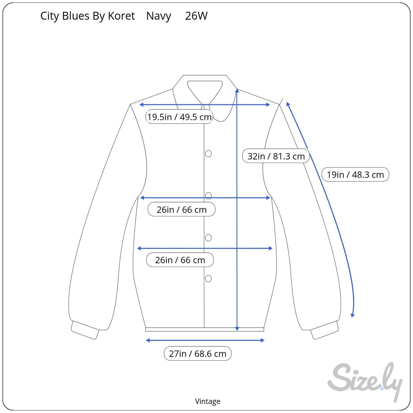 City Blues By Koret Womens Blue Linen Band Collar Embroidered Lightweight Jacket