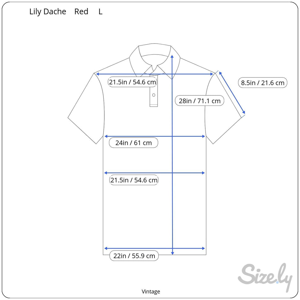 Lilly Dache Vintage 70s 80s Red Polka Dot Short Sleeve Disco Knit Polo Shirt L