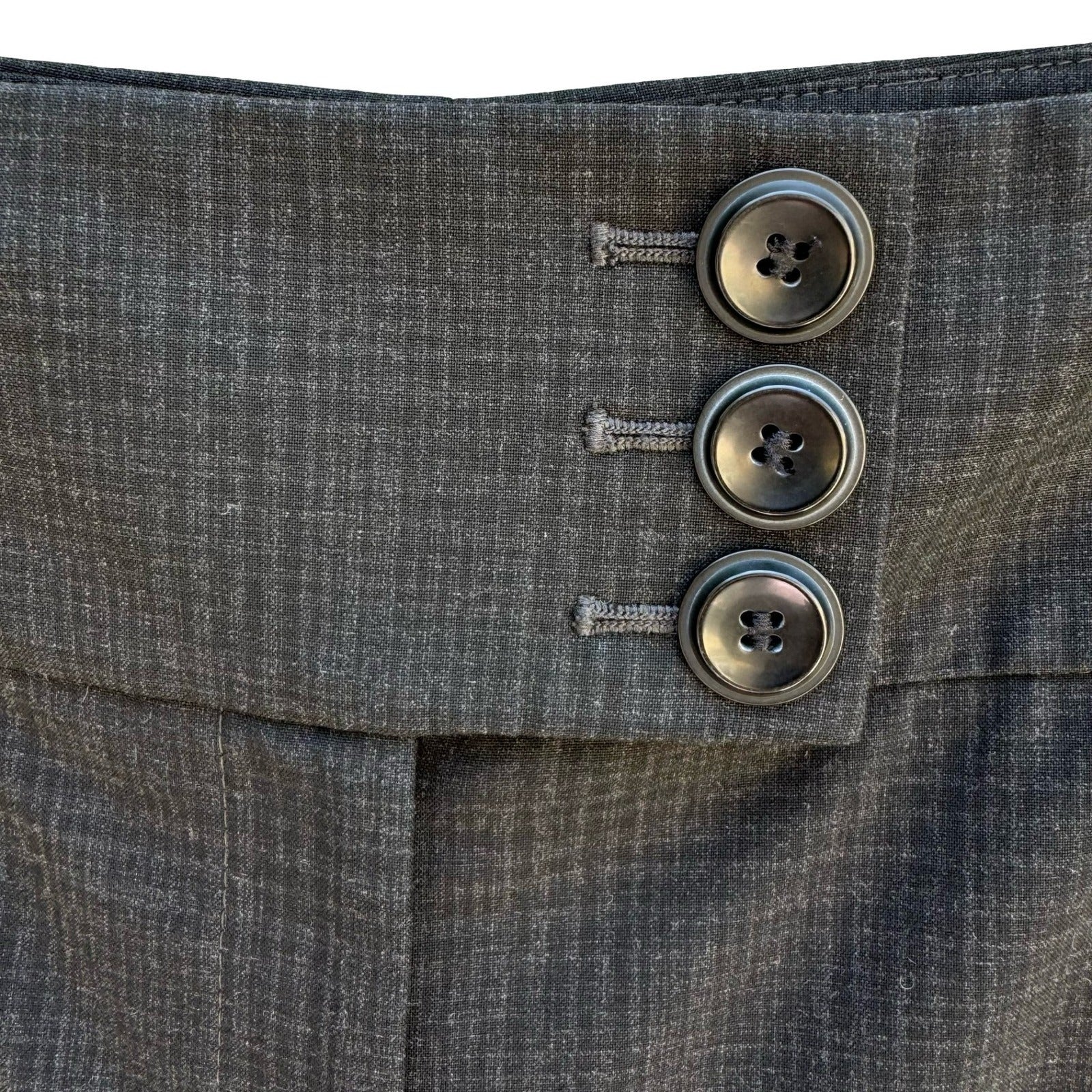 Nordstrom Minimalist Wide Leg Plaid Dress Pants Twee Mod Professional Womens 10