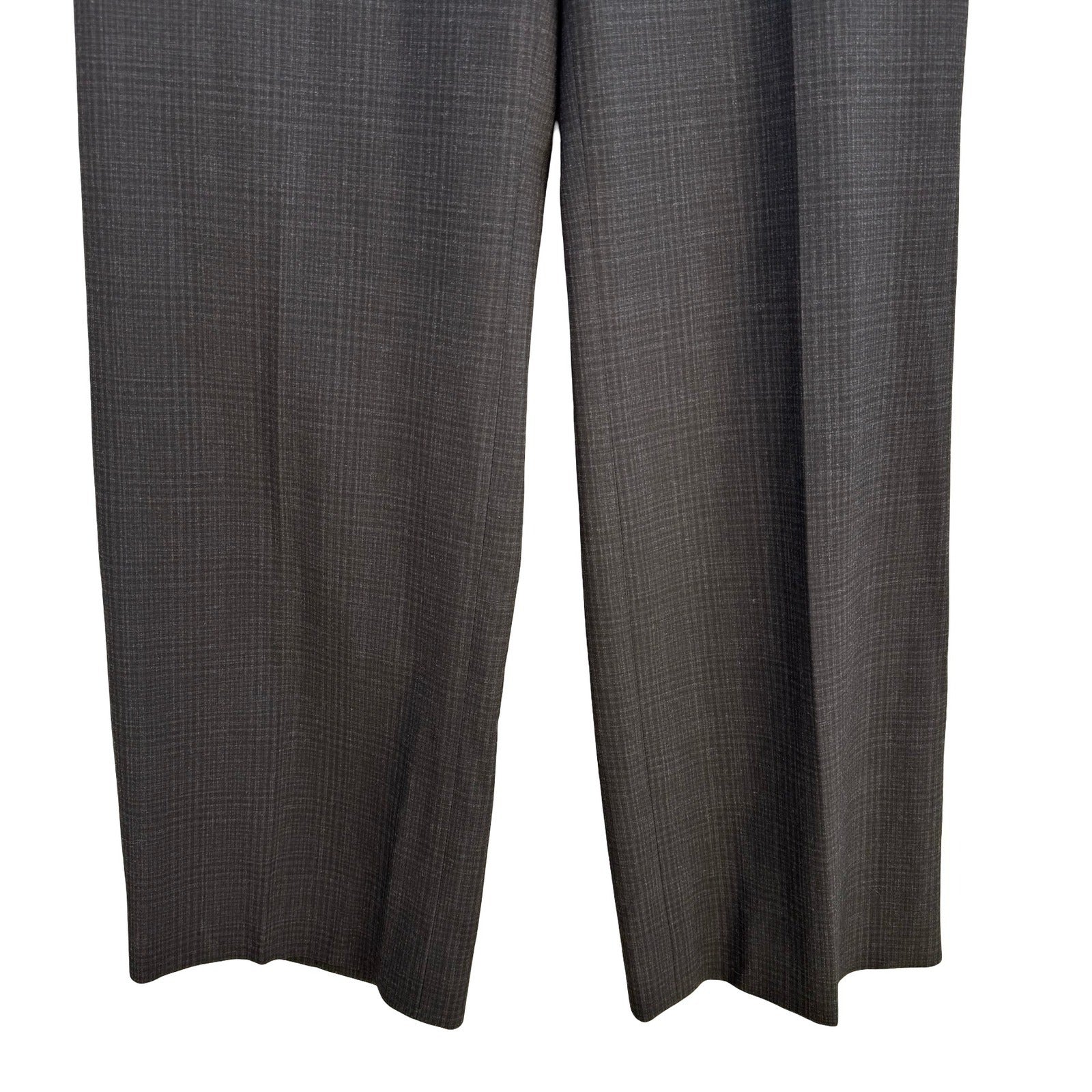 Nordstrom Minimalist Wide Leg Plaid Dress Pants Twee Mod Professional Womens 10