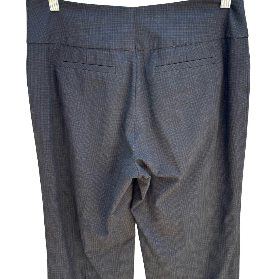 Nordstrom Minimalist Wide Leg Plaid Dress Pants Twee Mod Professional Womens 10