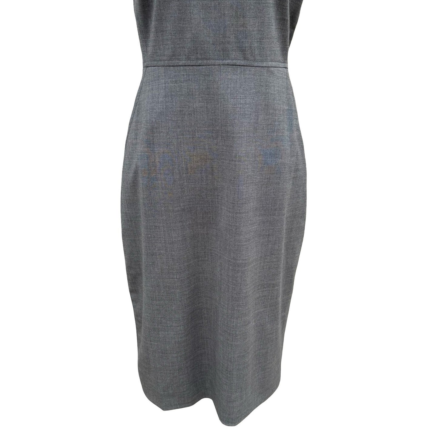 J.Crew Gray Italian Stretch Wool Tollegno 1900 Sheath Resume Dress Cap Sleeve 4