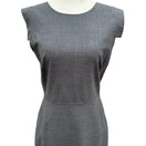 Switch J.Crew Gray Italian Stretch Wool Tollegno 1900 Sheath Resume Dress Cap Sleeve 4 3 image