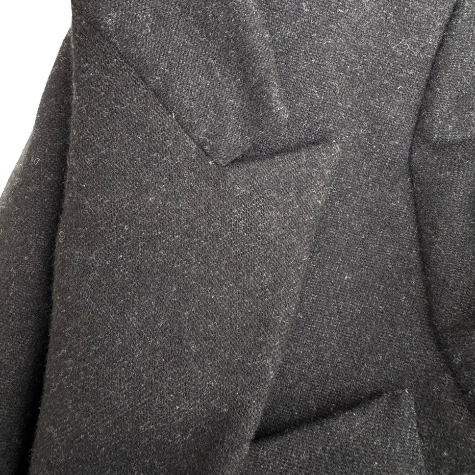 JG Hook Vintage Women's Skirt Suit Set Size 12/14 Black Wool Made in USA Preppy