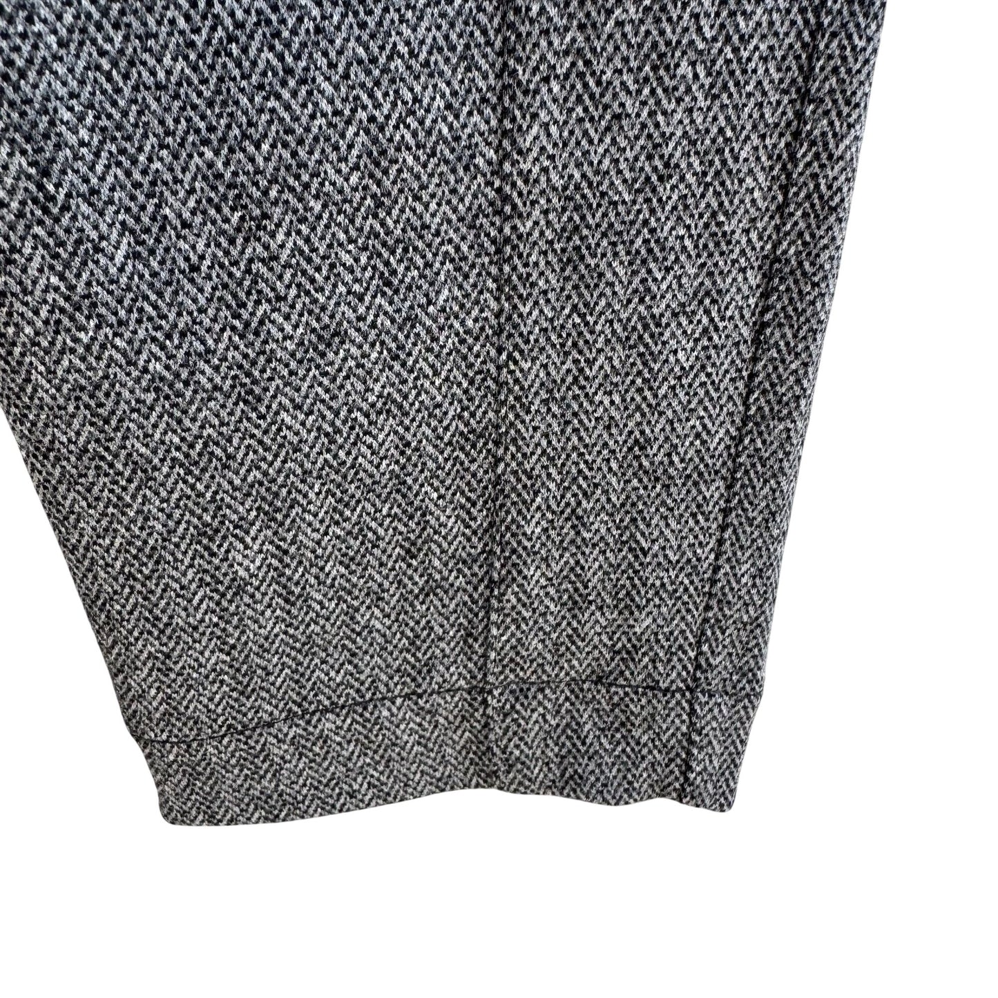 Saks Fifth Avenue Womens Herringbone Gray Stretch Dress Pants New Without Tag XL
