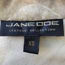 Switch Jane Doe Y2K Leather Suede Boho Cowgirl Festival Western Lace Up Jacket Tan XS 2 image
