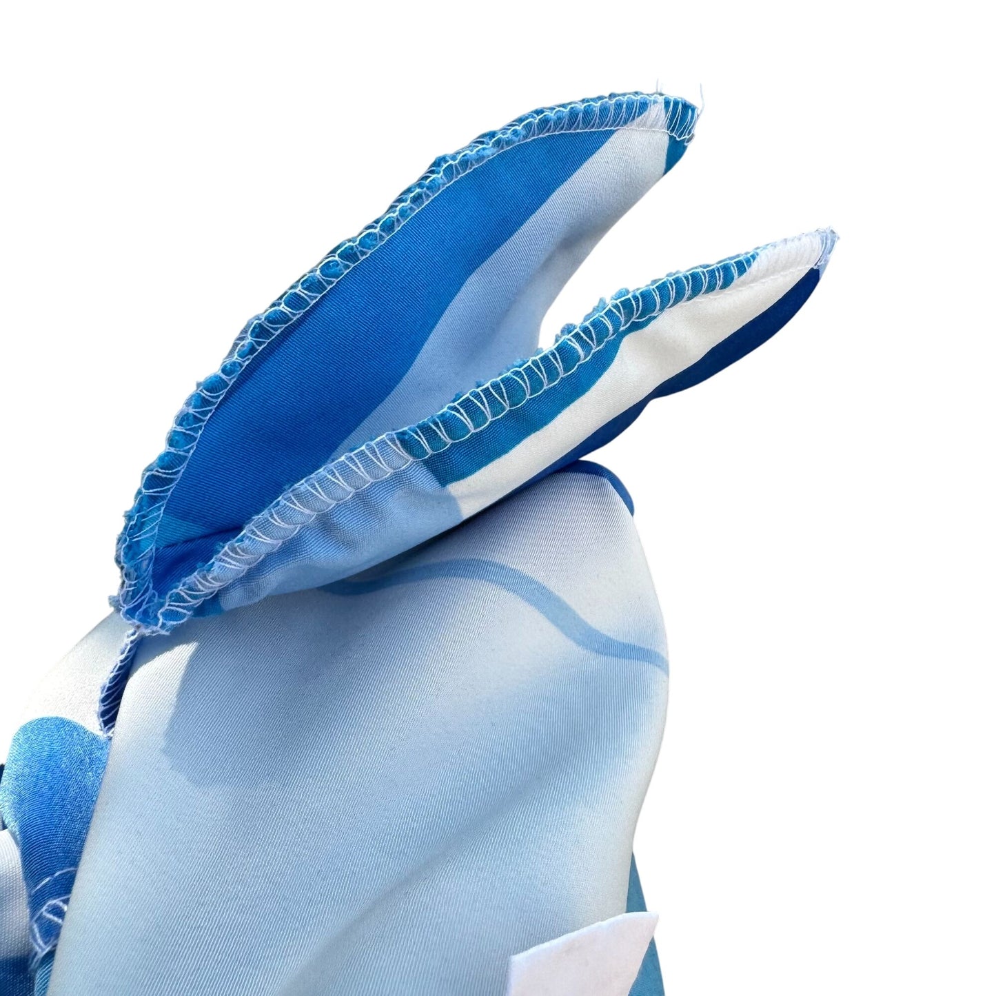 Susan Graver Style Womens Button Long Sleeve Blue Geometric Print Shirt Blouse S