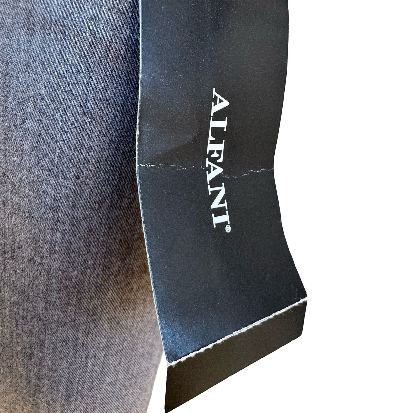 Alfani Careerwear Straight Leg Comfort Waist Dress Pants Grey Womens 16S NEW