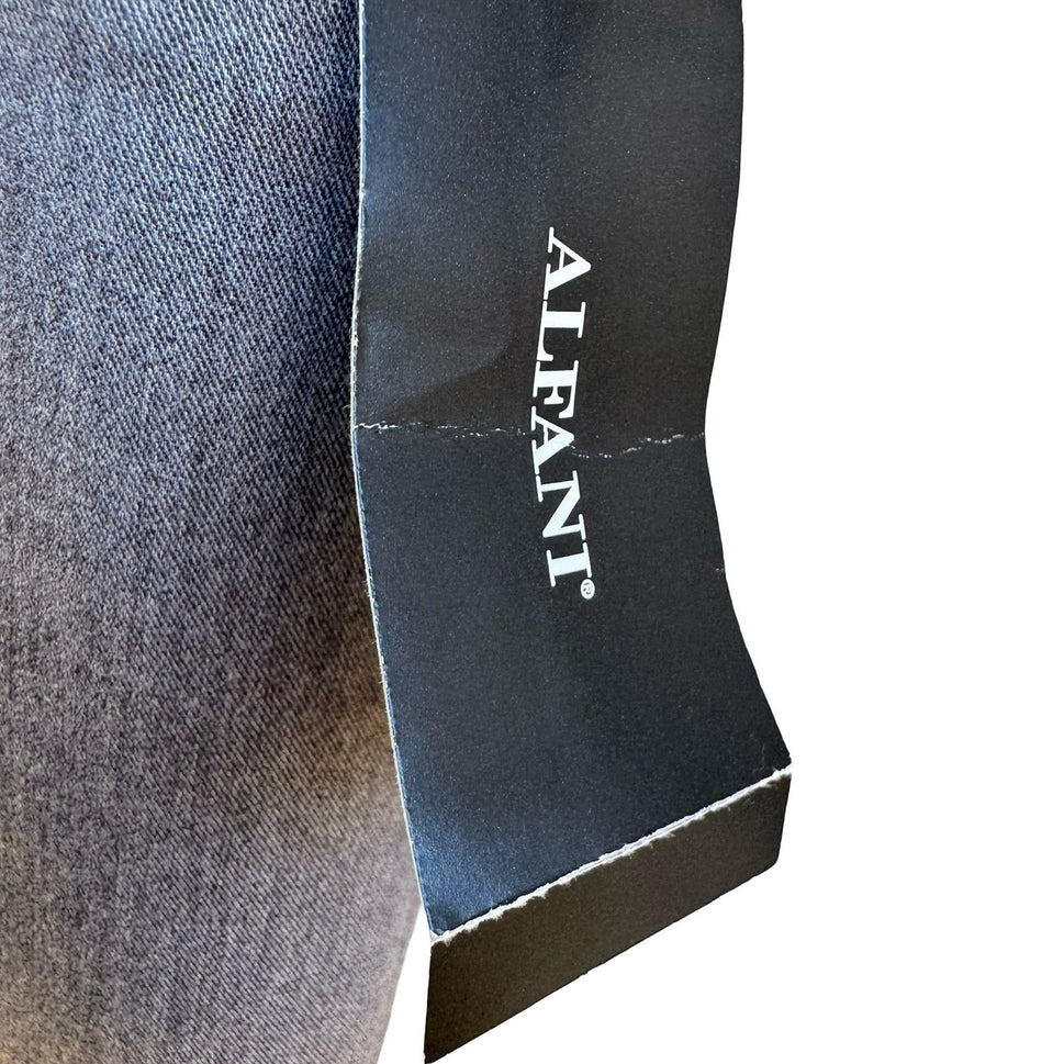 Alfani Careerwear Straight Leg Comfort Waist Dress Pants Grey Womens 16S NEW