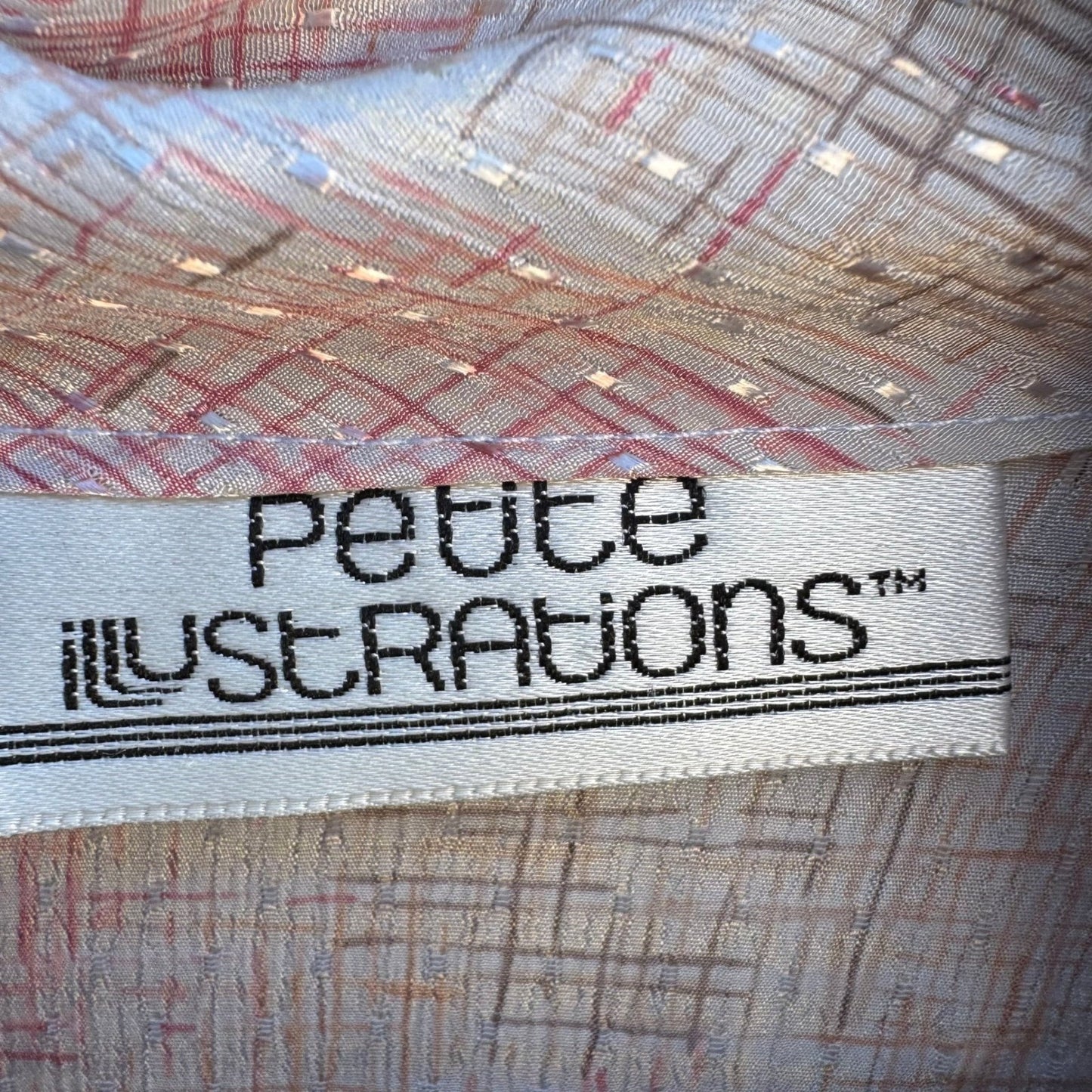 Petite Illustrations Vintage 80s Twee Secretary Librarian Neck Bow Pink Blouse 8