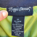 Switch Maggie Barnes Navy Polka Dot Open Front Rolled Cuff Jacket 3X 26/28W Lightweight 2 image