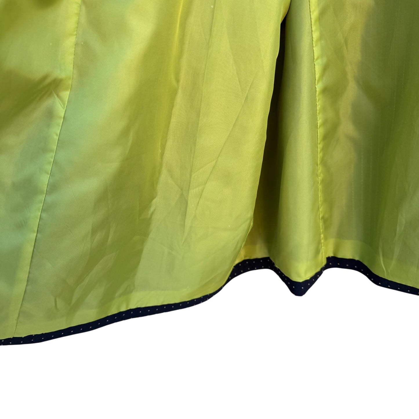 Maggie Barnes Navy Polka Dot Open Front Rolled Cuff Jacket 3X 26/28W Lightweight