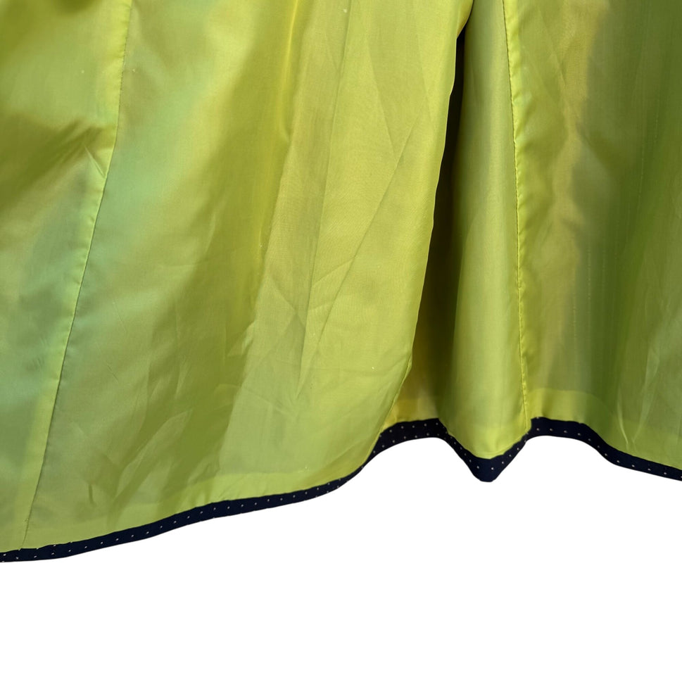 Maggie Barnes Navy Polka Dot Open Front Rolled Cuff Jacket 3X 26/28W Lightweight