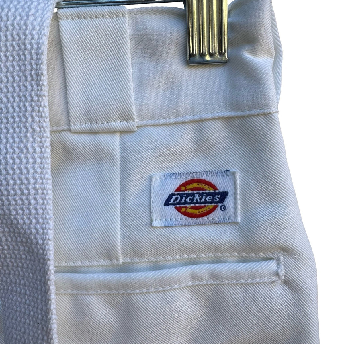 Dickies 90s Streetwear Workwear Pants Straight Leg High Rise Belt USA 30x32