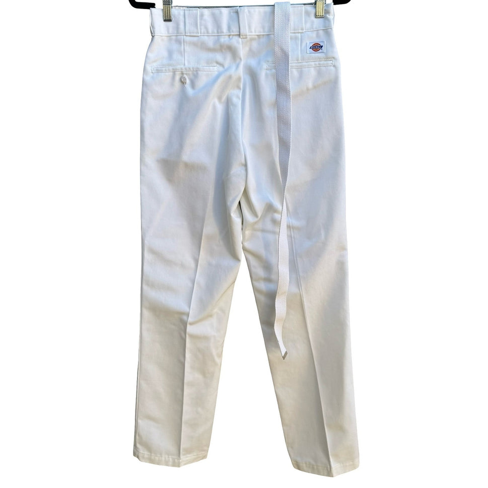Dickies 90s Streetwear Workwear Pants Straight Leg High Rise Belt USA 30x32