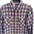 Switch Briggs Vintage Plaid Grunge Outdoor Button-Up Flannel Shirt Western Beige Red M 3 image