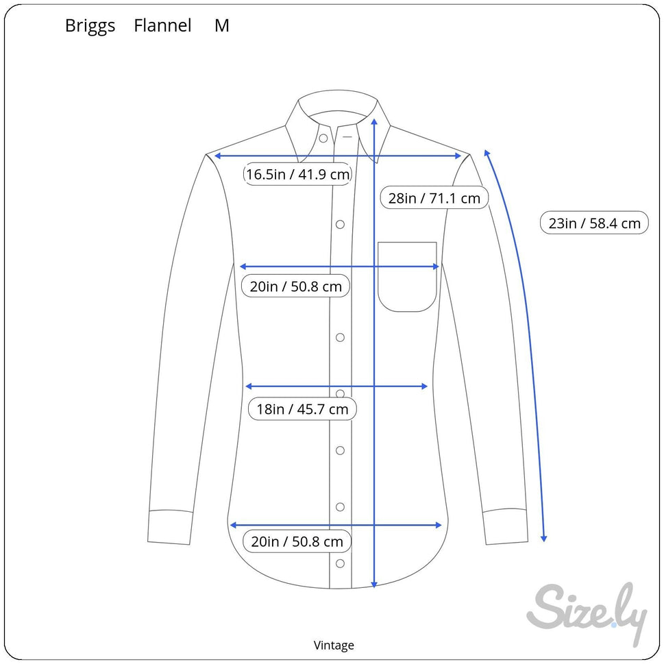 Briggs Vintage Plaid Grunge Outdoor Button-Up Flannel Shirt Western Beige Red M