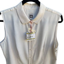 Switch Anne Klein Minimalist Sleeveless Peter Pan Collar Blouse Off White Blouse 14 3 image
