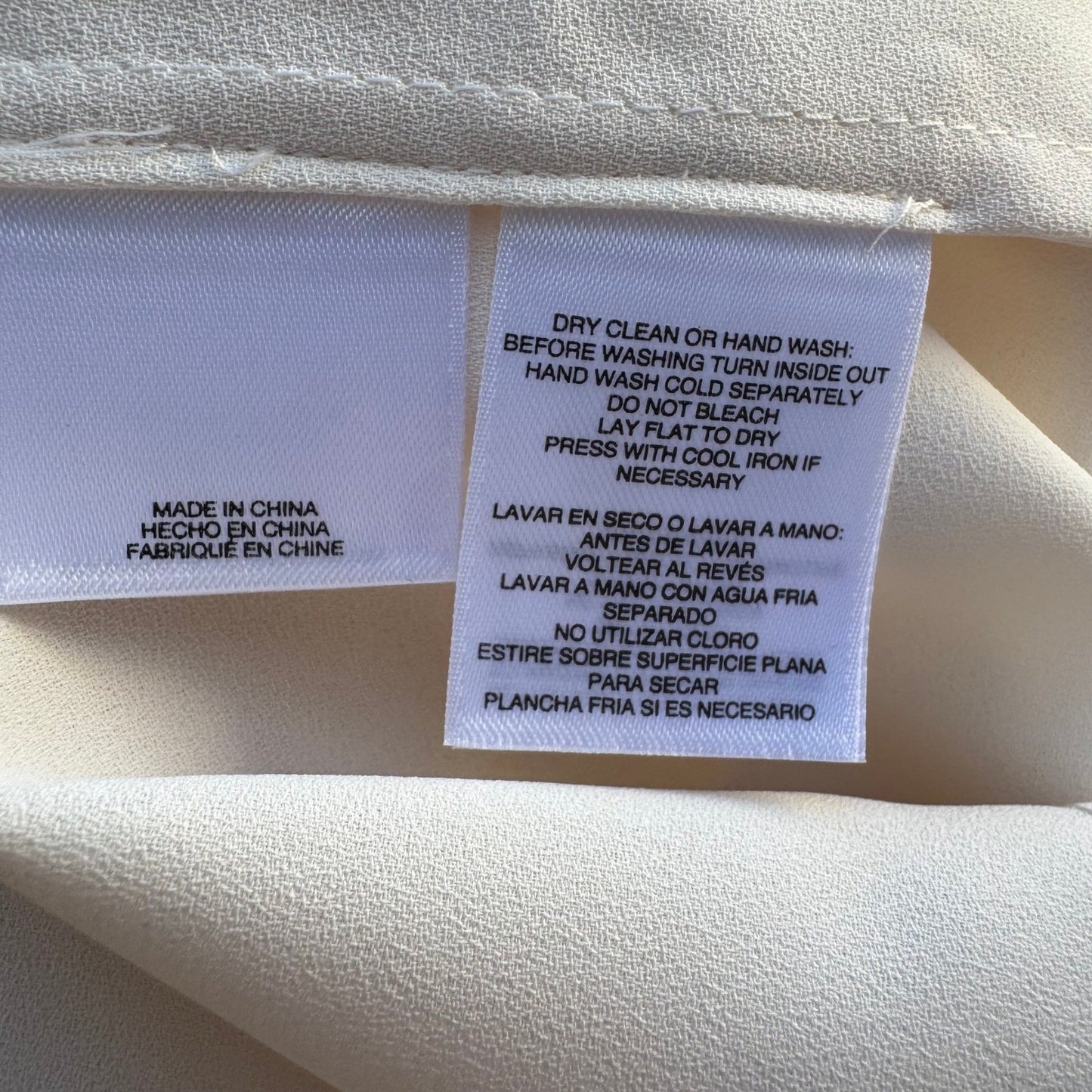Anne Klein Minimalist Sleeveless Peter Pan Collar Blouse Off White Blouse 14