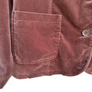 Switch Denim &amp; Co. Vintage Womens Brown Velvet Casual Western Two Button Blazer Jacket M 2 image