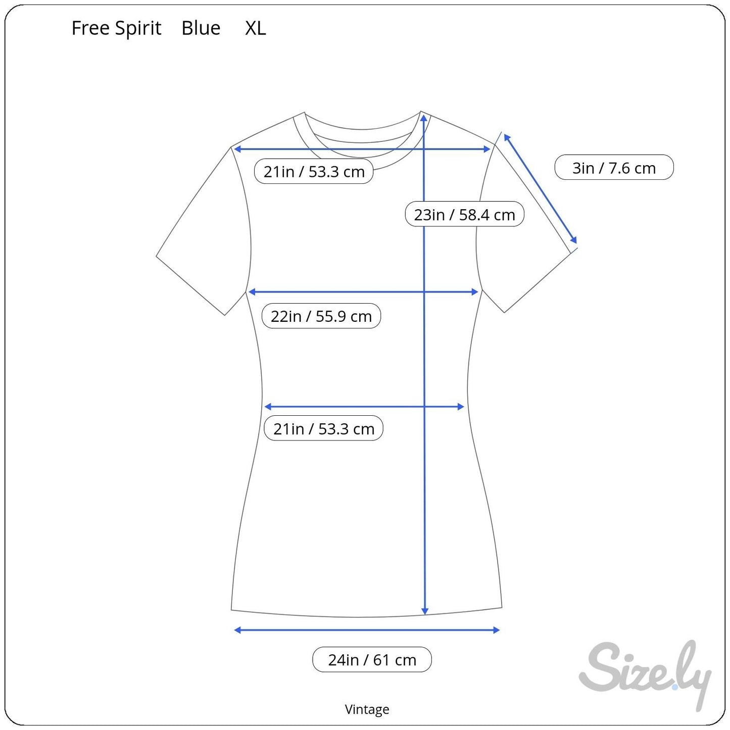 Free Spirit Vintage 90s Y2K Boho Bird Festival Blue Watercolor Open V Back Shirt