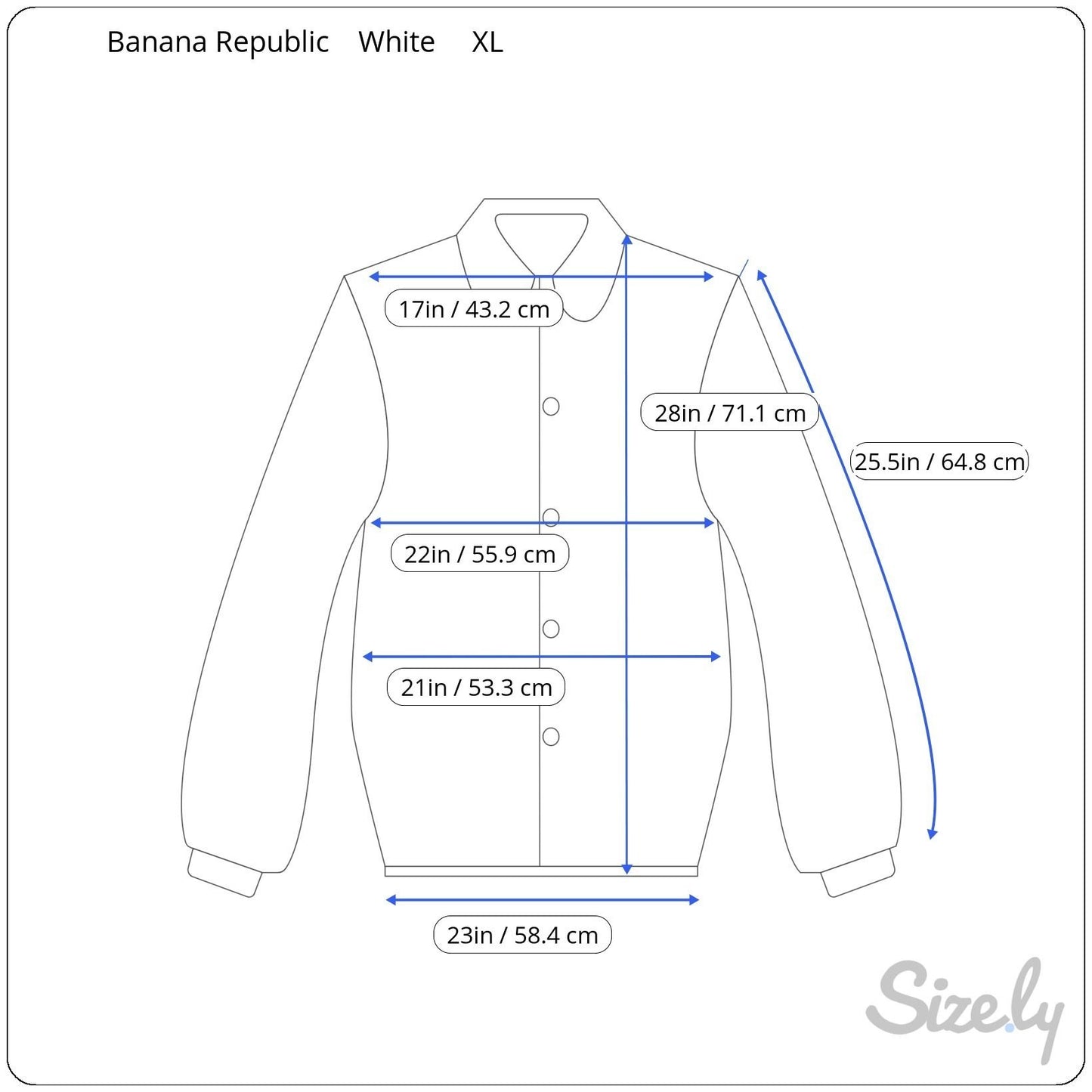 Banana Republic White Button Up Long Sleeve Chest Pockets Mandarin Collar Shirt