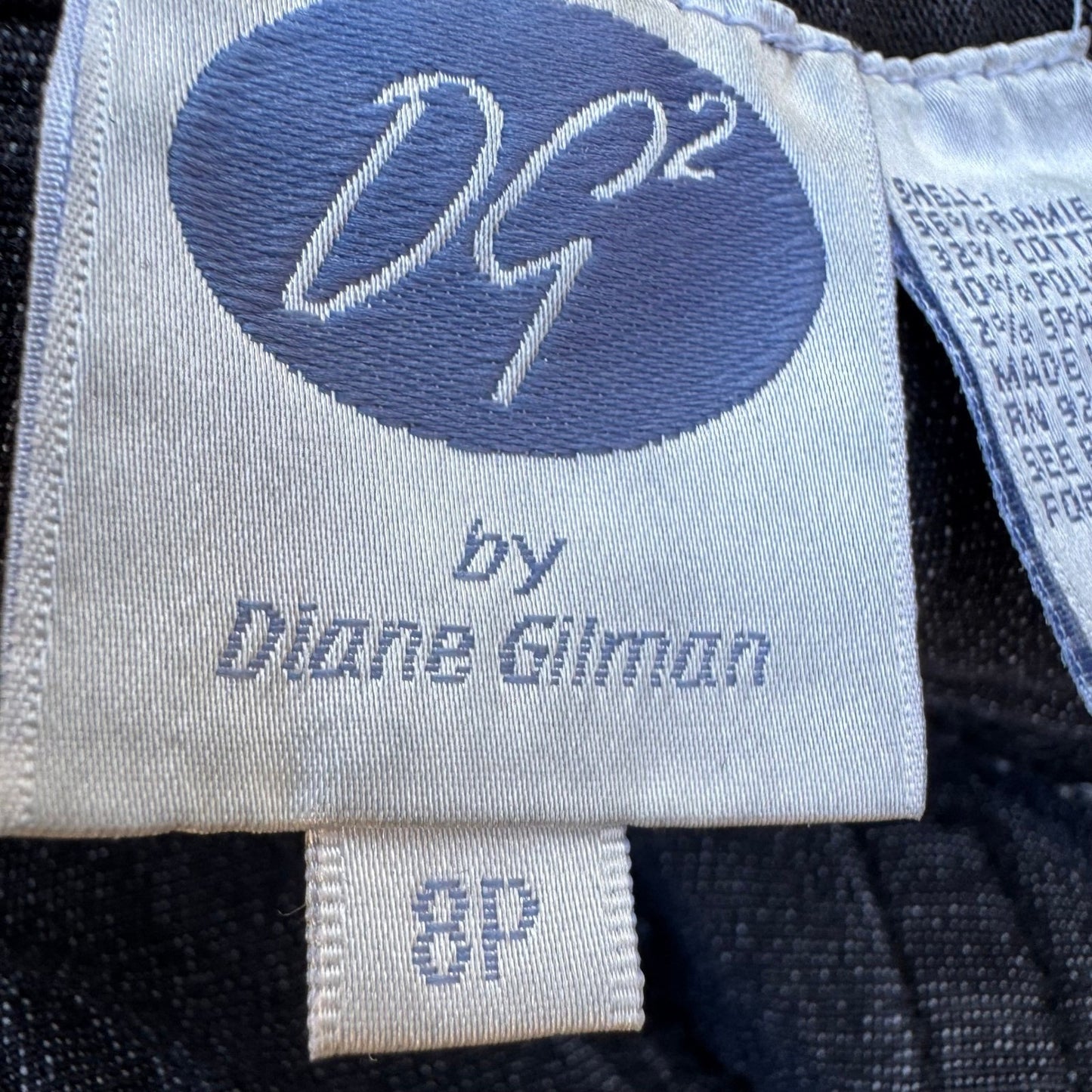 Diane Gilman DG2 Black Distressed Virtual Stretch Straight Leg Jeans Womens 8P